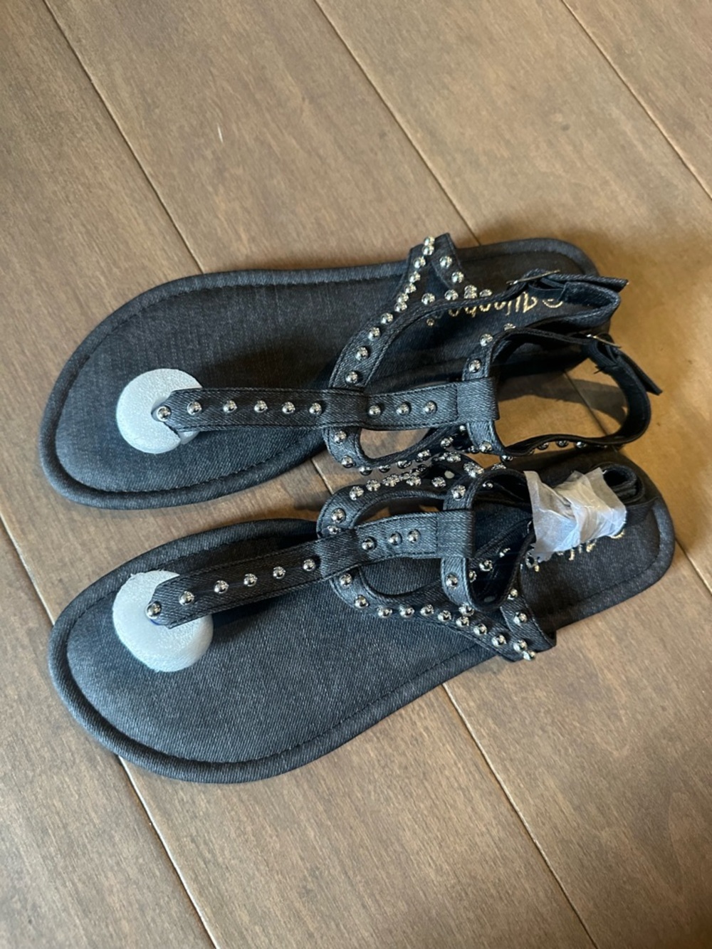 Fashion Nova Studded Gladiator Sandal (size 8)